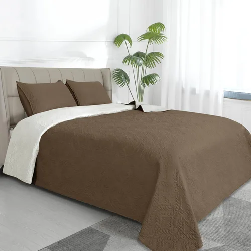 Vista 32 de Easy-Going - Juego de colcha reversible con 2 fundas de almohada, tamaño matrimonial/queen, colcha suave, resistente al agua y a las manchas