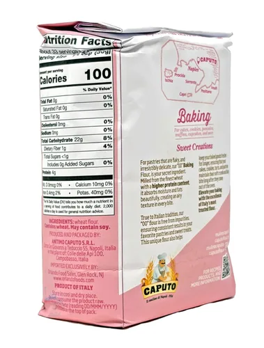 Vista 8 de Antimo Caputo Baking (Pasticceria Pastry) 00 Harina Bolsa de 2.2 libras - Para postres y galletas de mantequilla - De Italia Tipo 00 Trigo