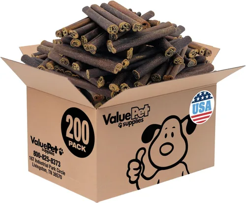 Vista 12 de ValueBull Palitos de colágeno USA para perros, masticables medianos de 6 pulgadas, golosinas naturales de larga duración para perros, paquete a