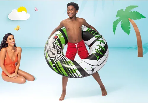 Vista 6 de Intex River Rat tubo para nadar, diámetro de 48 pulgadas, para niños a partir de los 9 años de edad