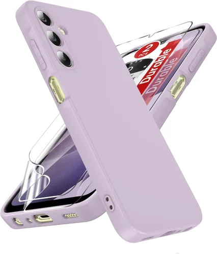 Vista 176 de LeYi Funda para Galaxy A12: Funda para teléfono Samsung A12 con [paquete de 2] Protector de pantalla de vidrio templado y protector de lente de Azul
