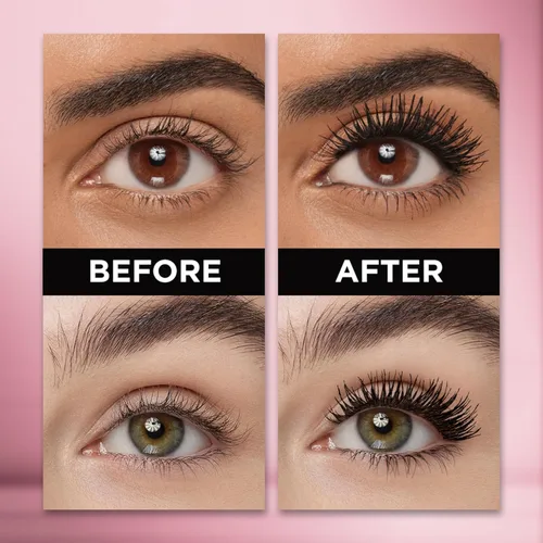 Vista 3 de L'Oréal Paris - Máscara Voluminous Makeup Lash Paradise, volumen mayor volumen, longitud intensa, pestañas suaves como una pluma, no mancha ni se