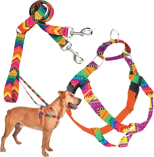 Vista 19 de 2 Hounds Design Freedom - Arnés para perro sin tirones, arnés ajustable y correa, fácil de caminar y control cómodo, se adapta a perros pequeños