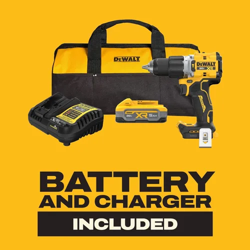 Vista 6 de DEWALT Atornillador de Impacto 20V MAX, 1/4 Pulgada, Batería y Cargador Incluidos (DCF787D1)