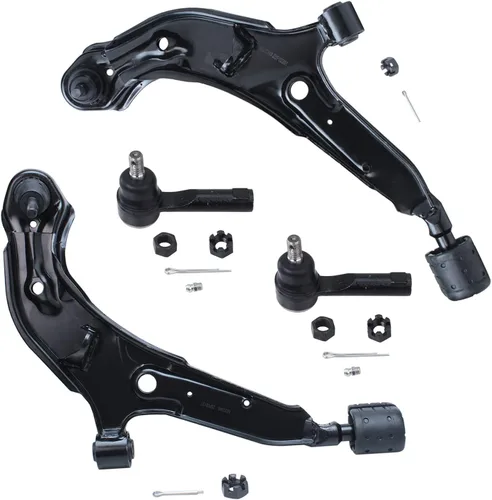 Vista 70 de Detroit Axle - Ejes de eje delantero izquierdo derecho CV + brazos de control delanteros inferiores de repuesto para Ford Focus 2000-2004 - Juego