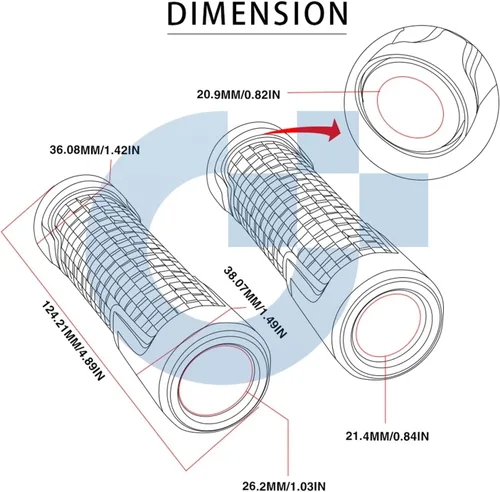 Vista 3 de Motorcycle Handlebar Grips 78''22mm Motorcycle Handlebar Grips for Suzuki V-Strom 250 650 1000 DL650 DL1000 DL250 VSTROM 2012-2022 Handle Bar End