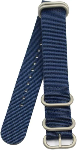 Vista 3 de ArtStyle Watch Band with 1.5mm Thickness Quality Nylon Strap and Heavy Duty Brushed Buckle
