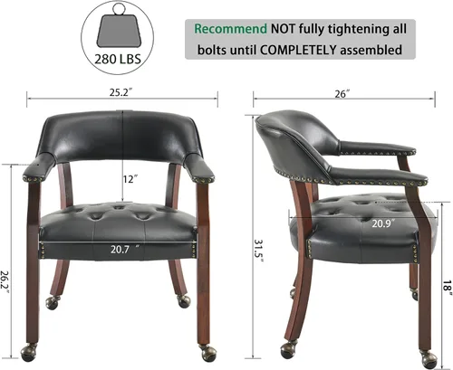 Vista 72 de Silla de comedor con ruedas, sillas de capitán con rodillos, juegos de dinette, sillas de póquer con ruedas, mesa de cocina, sillas rodantes, silla