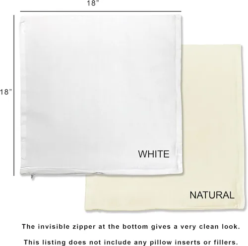 Vista 7 de sockprints Personalized Pillow Case Cover 18x18 - Throw Pillow Covers - Custom Monogram Accent Pillow - Pillow Covers with Names - Love Makes Our