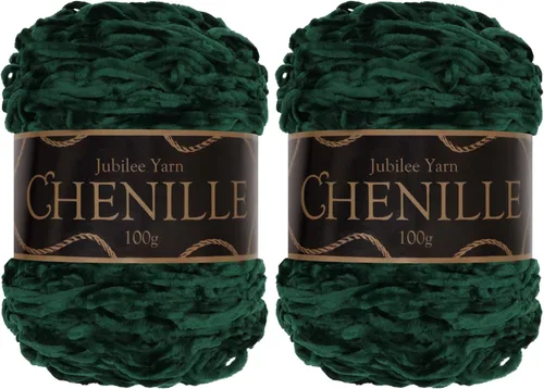 Vista 57 de JubileeYarn - Hilo de chenilla, 3.53 oz/pastel, peso peinado, circonita, terciopelo blanco, 1 pastel