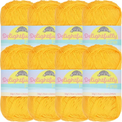 Vista 70 de JubileeYarn - Ovillo de hilo deliciosamente fino, 1.76 oz/madeja de rayón de bambú, color rosa polvo, 4 madejas