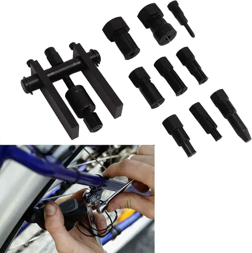 Vista 8 de Eliminación de rodamientos de 0.39 a 0.98 pulgadas, 10 piezas de extractor de rodamientos de rodamientos de motocicleta, extractor de rodamientos