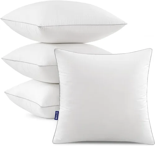 Vista 14 de MIULEE Almohada decorativa de 14 x 36 pulgadas con funda de algodón 100% rectangular para sofá
