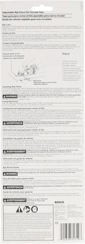 Vista 3 de BOSCH WD7RIP Worm Drive Rip Fence