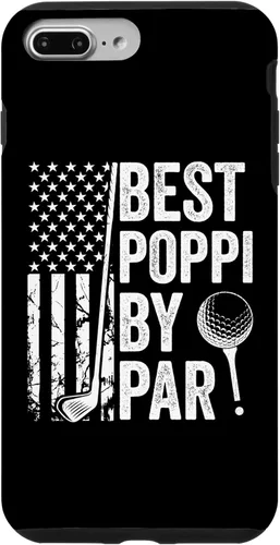 Vista 9 de iPhone 14 Best Poppi By Par USA Flag Golf Father's Day Golfing Dad Case