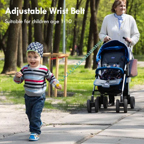 Vista 7 de Lehoo Castle Correa de muñeca antipérdida, arnés para niños con bloqueo de inducción, correa de muñeca de seguridad para niños, arnés de seguridad