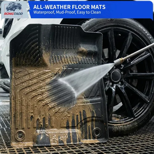 Vista 9 de Rongtaod Alfombrillas de piso compatibles con Honda Pilot 2016-2022 de 7 asientos, alfombrilla de maletero, alfombrilla de carga, forro de carga