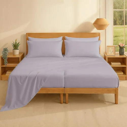 Vista 115 de Casa Platino Juego de sábanas Twin – Sábanas Twin 100% algodón con 2 fundas de almohada, sensación ligera y ajuste seguro, tejido percal crujiente