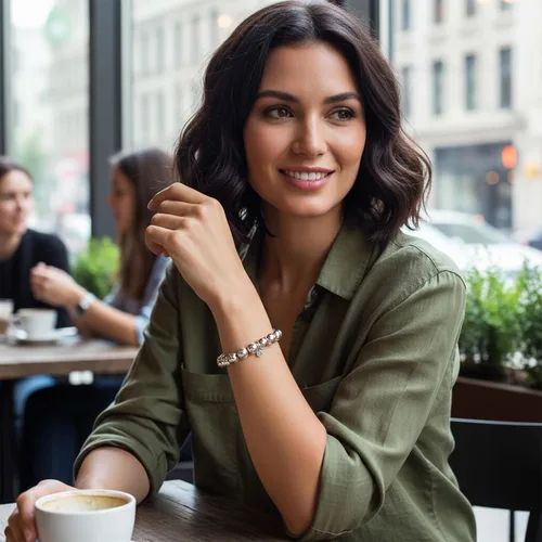 Vista 3 de Bling Jewelry Simple Plain Round Stackable .925 Sterling Silver Bead Ball Strand Stretch Bracelet For Women 6 8 10 MM 7.5 8 8.5 9 Inch