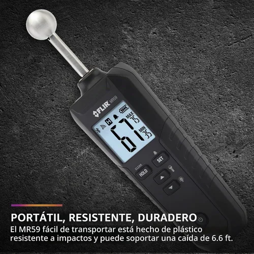 Vista 7 de FLIR Medidor de Humedad con Sonda Esférica MR59 y Bluetooth