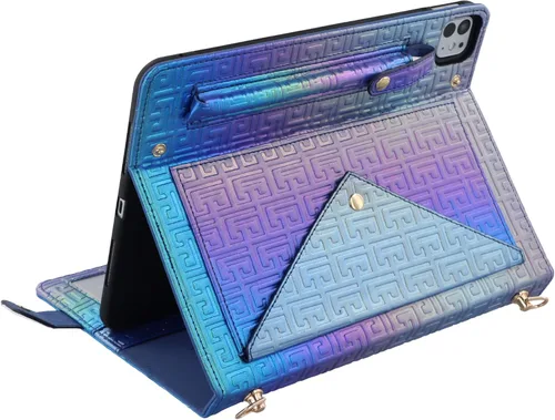 Vista 116 de Funda tipo bolso para iPad mini de 5ª/4ª/3ª/2ª/1ª generación de 7.9 pulgadas, Techcircle funda ligera tipo folio con soporte bandolera con billetera