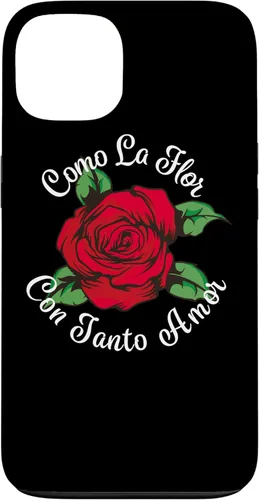 Vista 7 de iPhone 14 Pro Max Como La Flor - Bailar Cumbia - Funda de regalo de fiesta de rosa mexicana