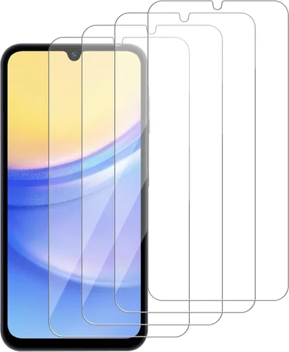 Vista 8 de Paquete de 4 protectores de pantalla de vidrio compatibles para Samsung Galaxy A07 5G / 4G [dureza 9H] - Vidrio templado de pantalla HD, resistente