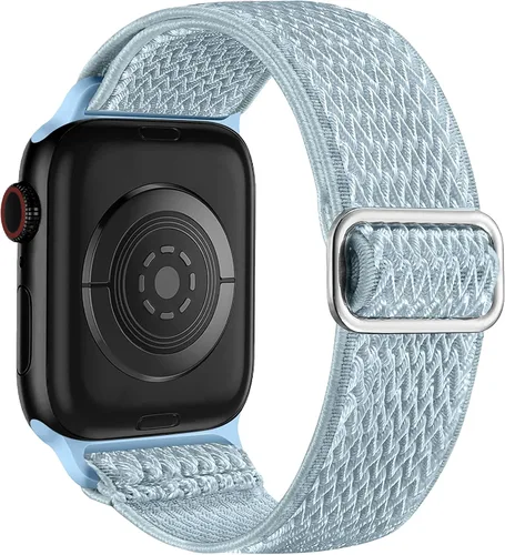 Vista 25 de Lerobo Correa de nailon elástica de bucle único para reloj, compatible con Apple Watch Series 11-1, SE/Ultra 3 2 1 38/40/41/42/44/45mm/46mm/49mm