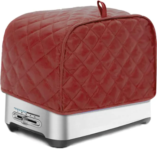 Vista 8 de Cubierta acolchada de tela de poliéster para tostadora de pan de cuatro rebanadas, protector de utensilios para hornear, protección contra el polvo