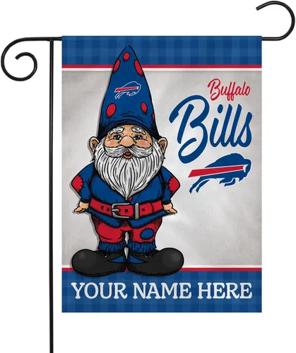 Vista 13 de Rico Industries Bandera de jardín personalizada de gnomo de fútbol de la NFL