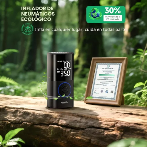 Vista 9 de OlarHike Inflador de Neumáticos Compresor de Aire Portátil, Sistema Inteligente de Doble Manguera, Bomba de Aire Automática de 160PSI