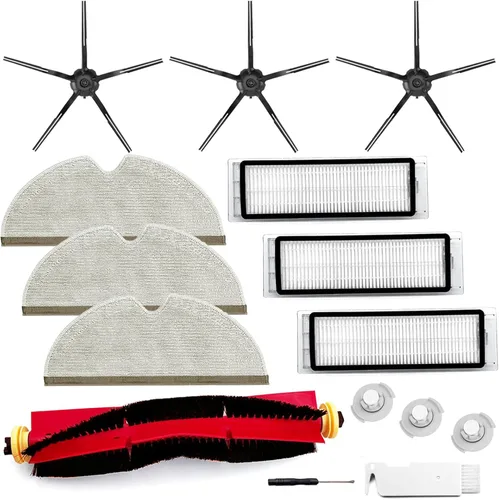Paquete de 13 piezas de repuesto compatibles con Roborock S6 Pure S6 E4 S4 Max S6 MaxV S5 S5 Max S4 E2 E3 E5 E20 E25 E35 Xiaomi Mijia Robot 1