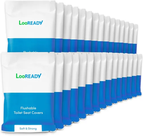 Fundas desechables para asiento de inodoro, extragruesas y grandes (18 x 22 pulgadas), funda de asiento de inodoro envuelta individualmente para