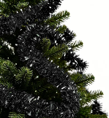 Vista 6 de 33Ft Christmas Tinsel Garland Xmas Tree Decorations Shiny Thick Metallic Twist Garlands Ceiling Hanging Birthday Streamers for Halloween Party
