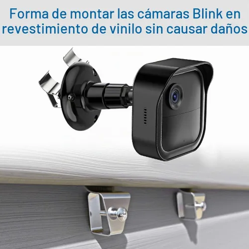 Vista 4 de Paquete de 3 soportes para cámara Blink para exteriores con ganchos Negro