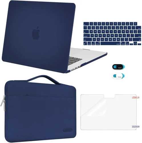 Vista 23 de MOSISO Compatible con MacBook Air de 15 pulgadas M5 2026 M4 2025 M3 M2 2024 2023 A3448 A3241 A3114 A2941, carcasa rígida protectora y funda