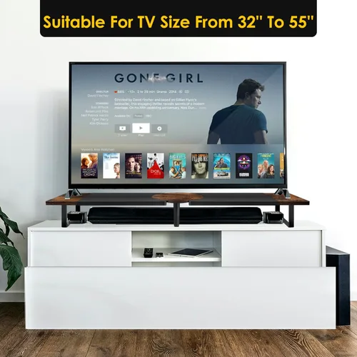 Vista 8 de Soporte de doble monitor para escritorio, gran longitud ajustable y elevador de ángulo para 2 monitores, organizador de escritorio doble