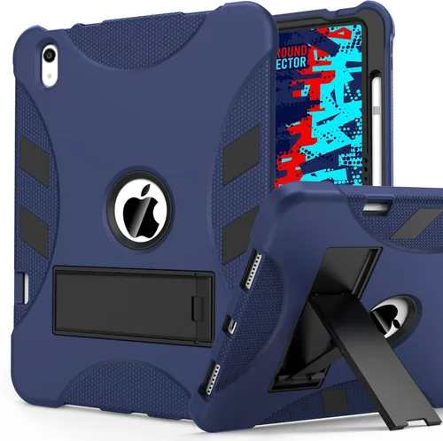 Vista 13 de Funda para iPad de 7ª/8ª generación, funda para iPad 10.2, híbrida, resistente, a prueba de golpes, funda de protección contra caídas construida