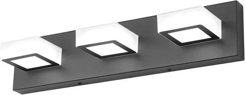 Vista 51 de Ralbay - Moderno accesorio de iluminación LED, para tocador de baño, con 4 luces, de acrílico, ideal para instalar sobre el espejo y en la pared