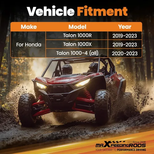 Vista 2 de maXpeedingrods Enganche Trasero para Remolque, Receptor de 2 Pulgadas, para Honda Talon 1000R/1000X 2019-2023, Kit de Enganche de Remolque