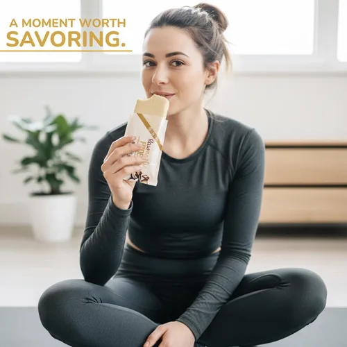 Vista 6 de Rawmantic Chocolate - Barras de proteína de chocolate blanco orgánico sabor a vainilla, 2.1 onzas (paquete de 12) - Barras de proteína keto - Barras