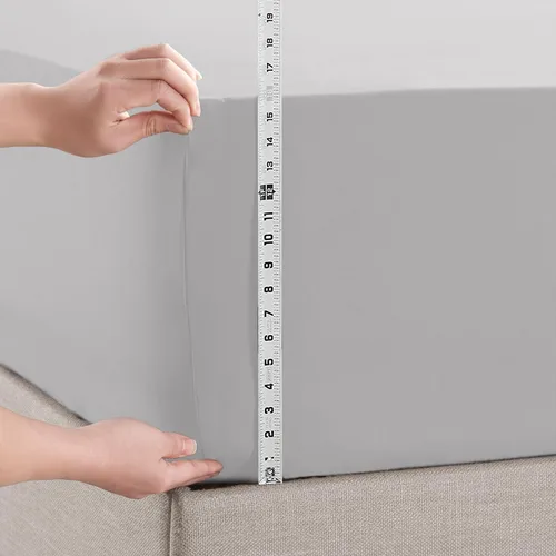 Vista 42 de Empyrean - Juego de 2 sábanas bajeras de tamaño individual, microfibra ultrasuave, bolsillo profundo, se adapta a colchones de 14 a 16 pulgadas