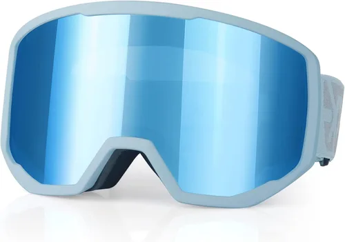 Vista 22 de EXP VISION Gafas de esquí/snowboard para hombres y mujeres, gafas de nieve OTG antiniebla con protección UV