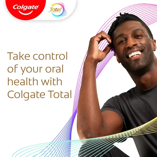 Vista 6 de Colgate Total Active Prevention Pasta de dientes de menta fresca, pasta de dientes anticaries con flúor, clínicamente probada para ayudar a combatir