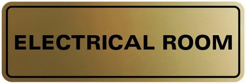 Vista 41 de All Quality Letrero eléctrico estándar para habitación, color negro, pequeño (1 unidad)