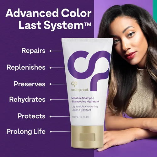 Vista 8 de Colorproof Moisture Shampoo Hydrating Sulfate-Free Shampoo for Color-Treated Hair, Mojito Mint Scent