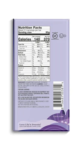 Vista 4 de Lily's Variedad de muestras de barra de chocolate negro al 70% de Stevia endulzada, sin azúcar añadida, baja en carbohidratos, apta para keto, 70%