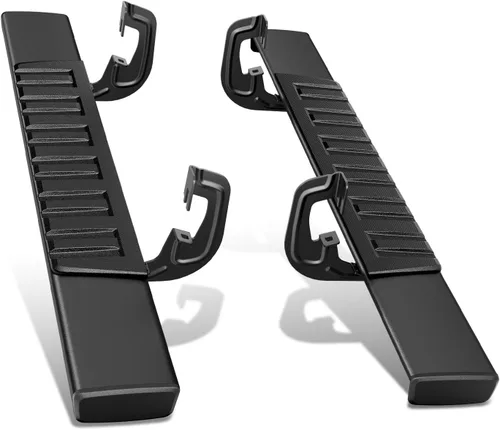 Vista 8 de DNA Motoring - Estribos de 5.5 pulgadas compatibles con Silverado/Sierra 2500HD 3500HD de 2007-2019 de cabina estándar, barras de paso