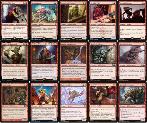 Vista 2 de Baraja Goblin EDH - Hecho a medida - Elite - MTG - Comandante - 100 cartas