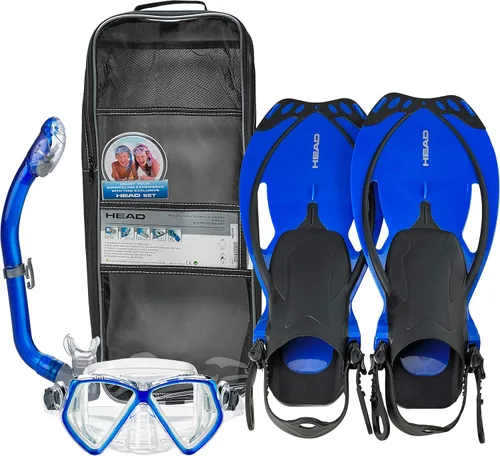 Vista 2 de HEAD Pirate Junior - Máscara de esnórquel para jóvenes con bolsa de viaje